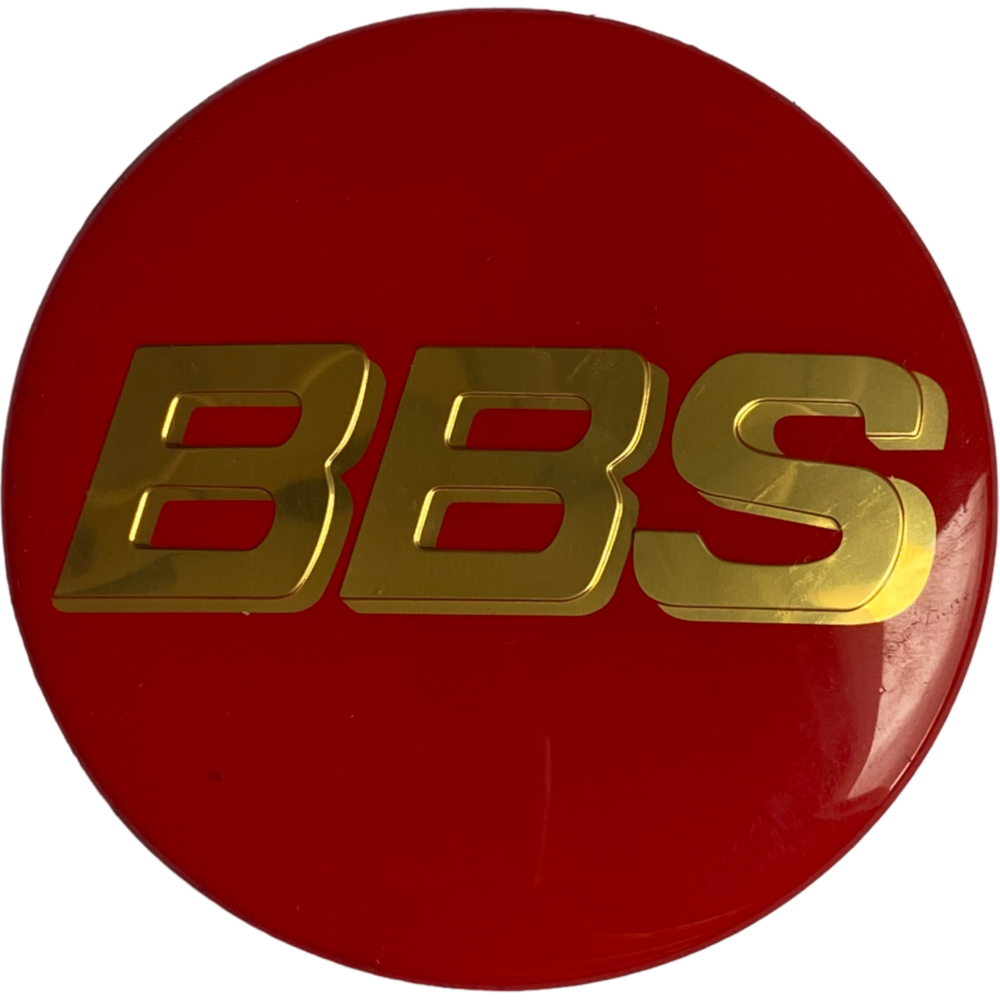 LOGO ADHESIVO DE LLANTAS O RUEDAS BBS NEGRO/DORADO