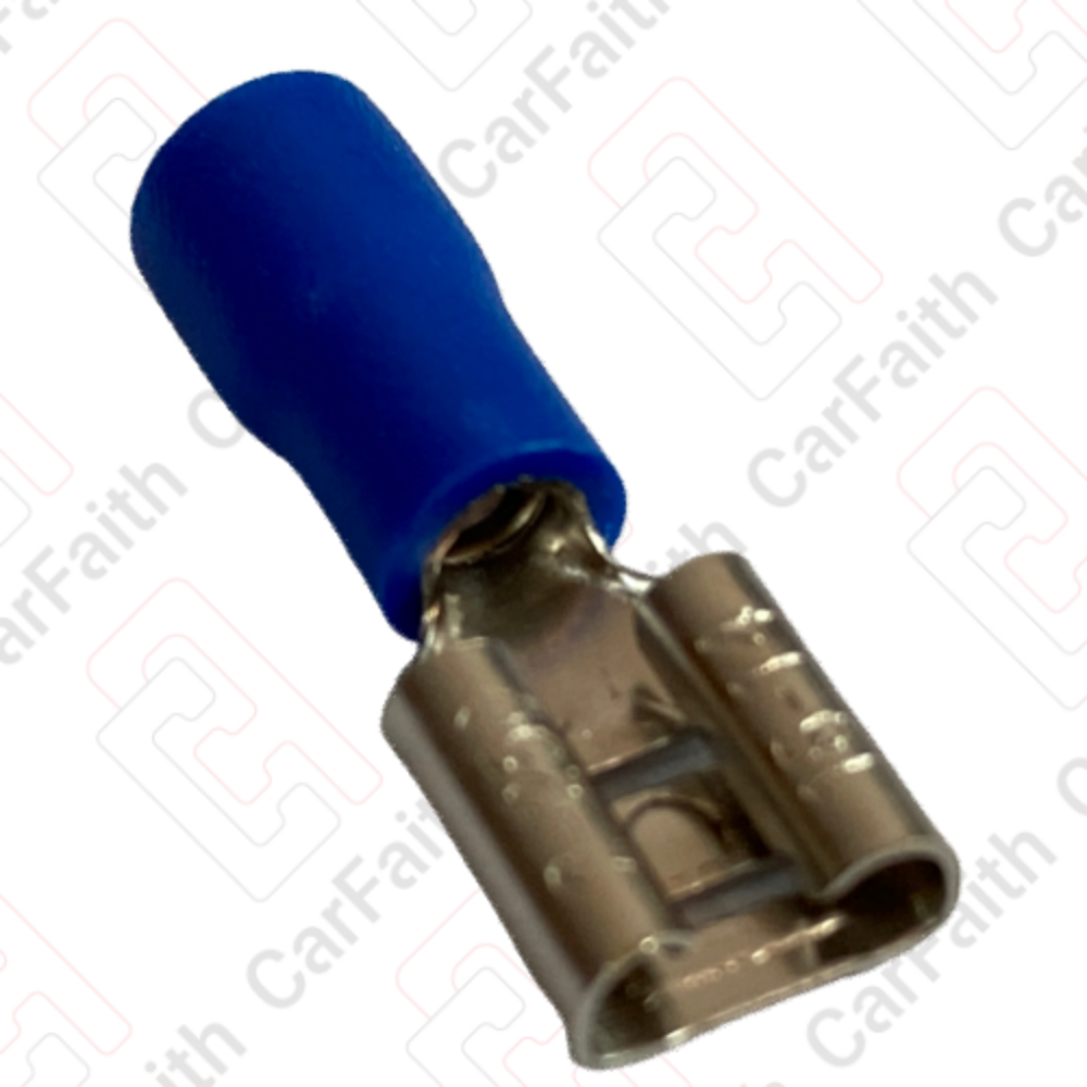 TERMINAL ENCHUFLE HEMBRA 0,8X6,3 16-14 AZUL (RIEL)