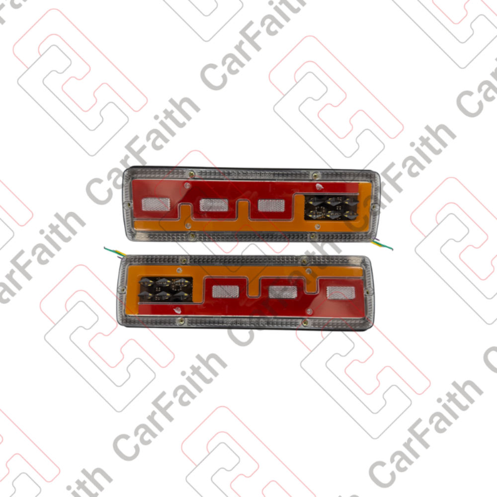Par de Guías Posteriores LED de 29×8 cm Universales – 12V y 24V para Camión
